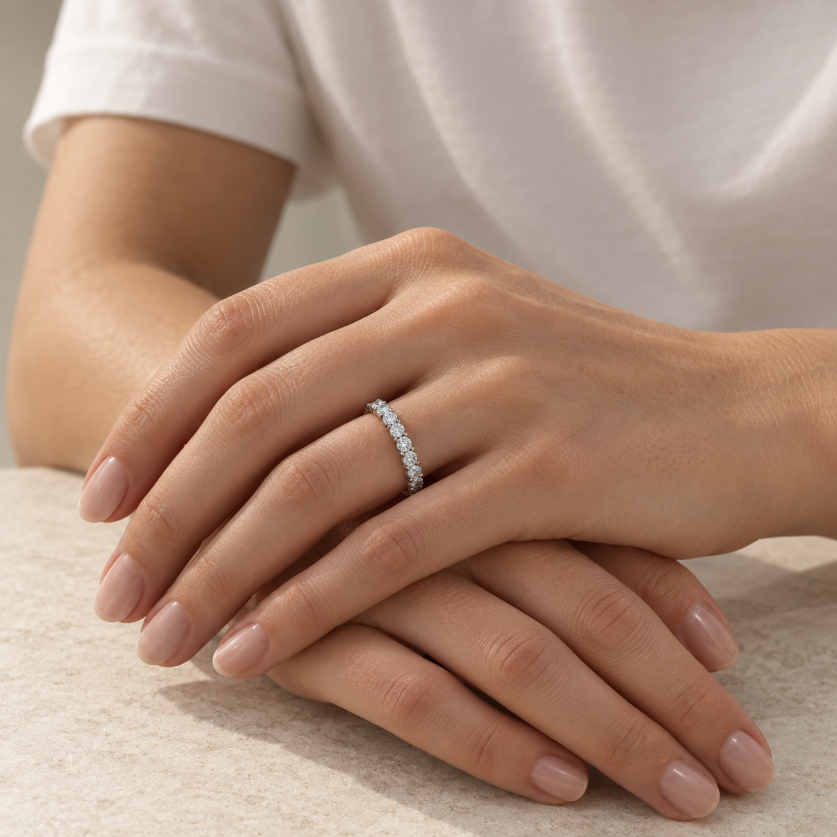 Anillo Churumbela Eternidad Diamantes Naturales