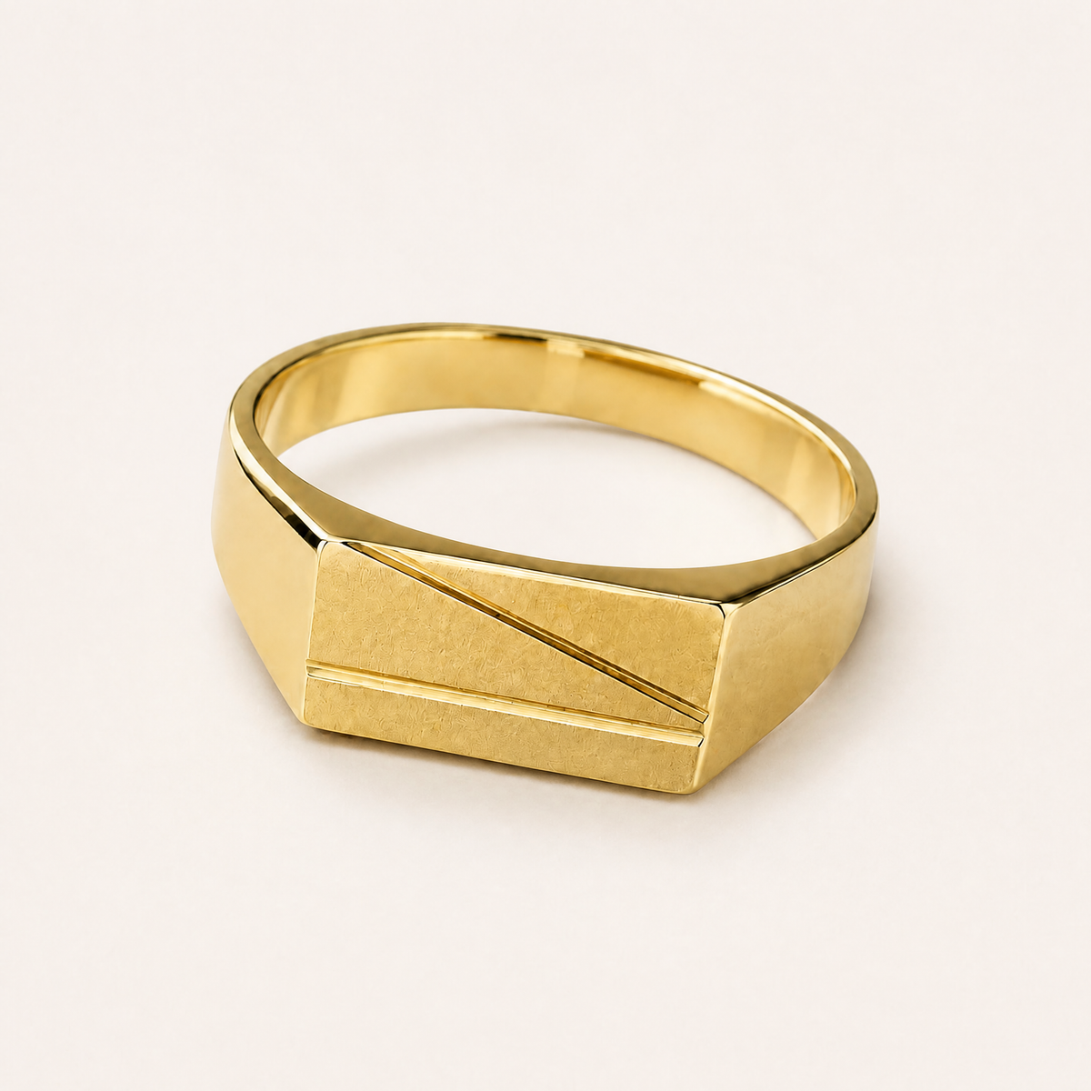 Anillo de oro 14K para caballero