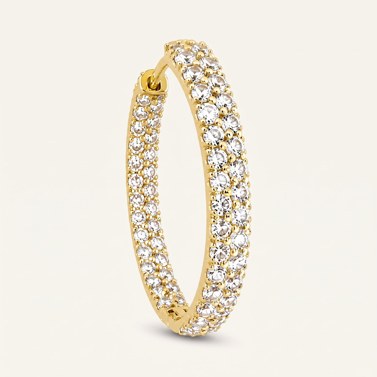 Arracadas de oro amarillo 14K con diamantes lab grown, 2.11 ct